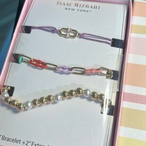 ISAAC MIZRAHI BOXED NEW THREE BRACELETS SET